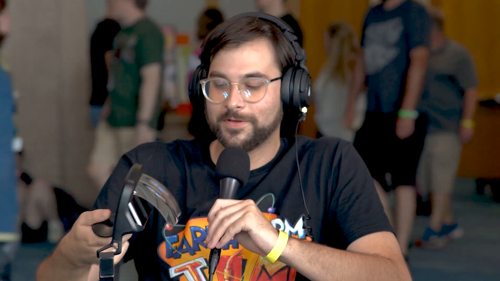 Jay Rosen discussing his augmented reality headset design