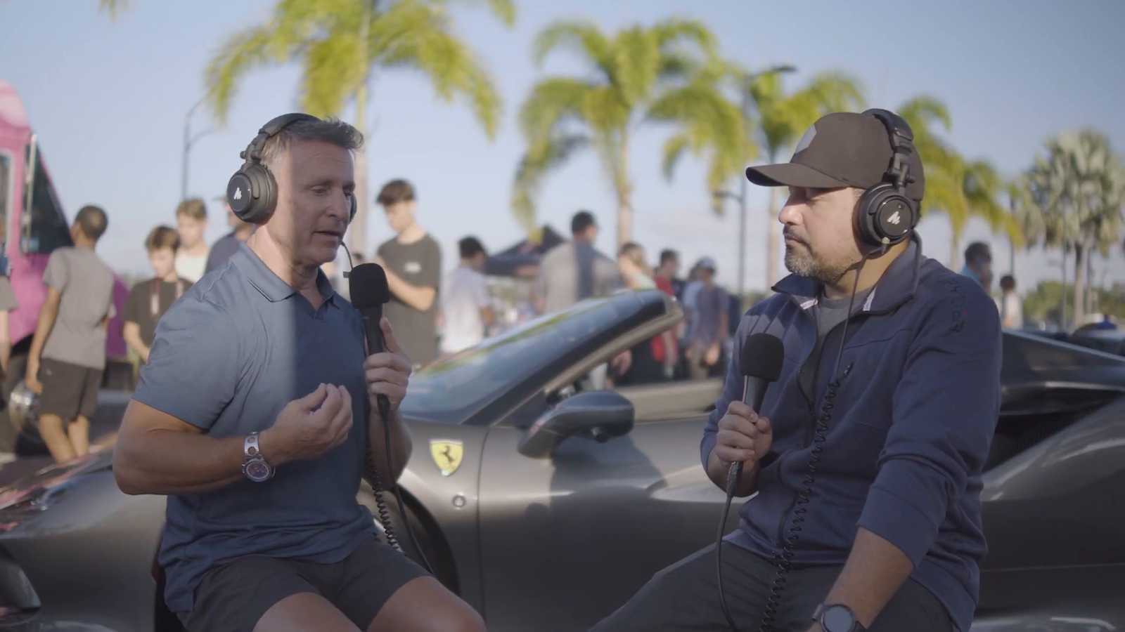 John Mauro inspiring young car enthusiasts