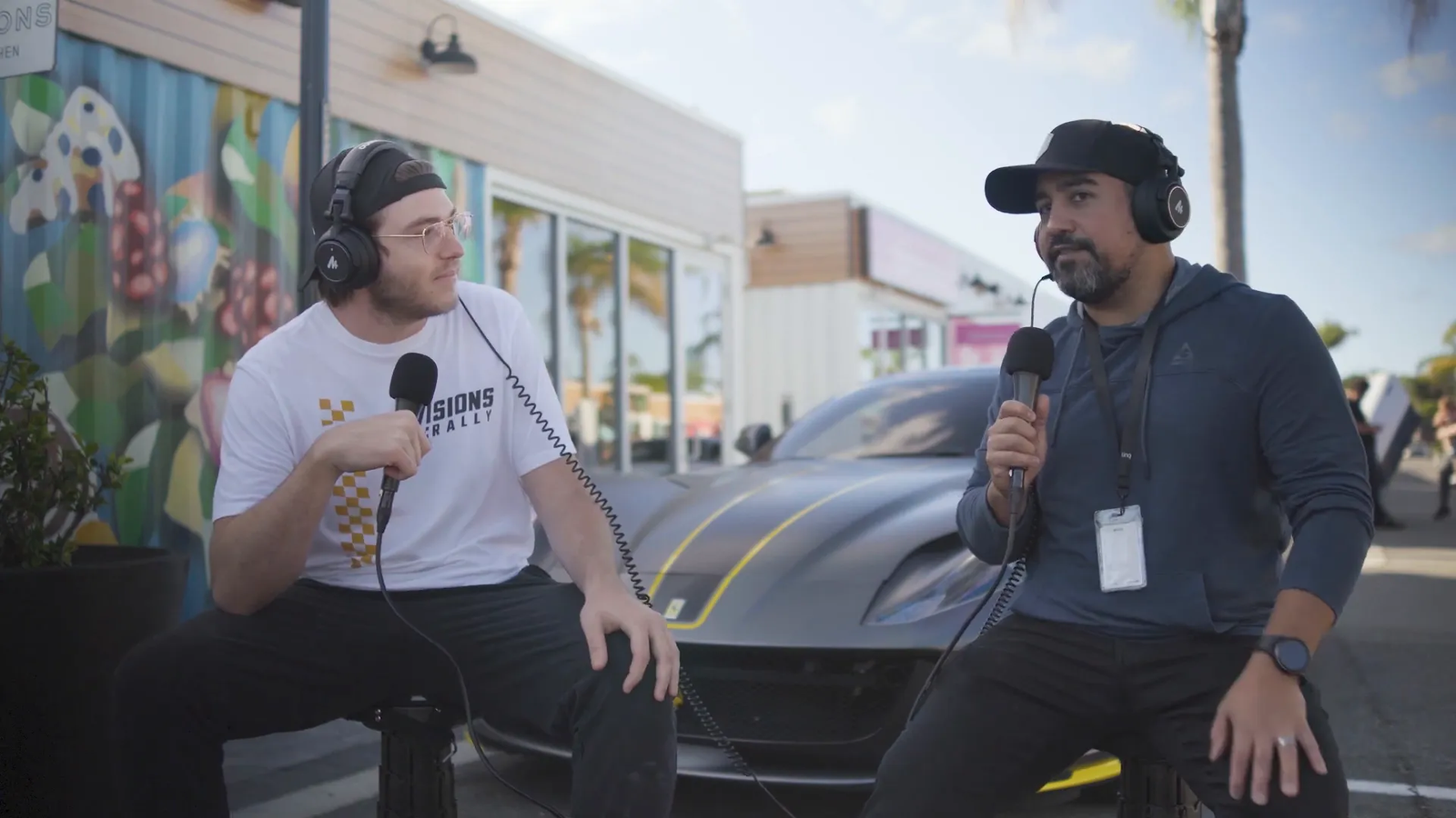Diverse car lineup at Provisions Cars and Coffee