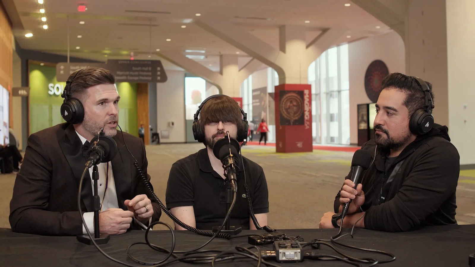 Gary and Justin discussing photography conferences