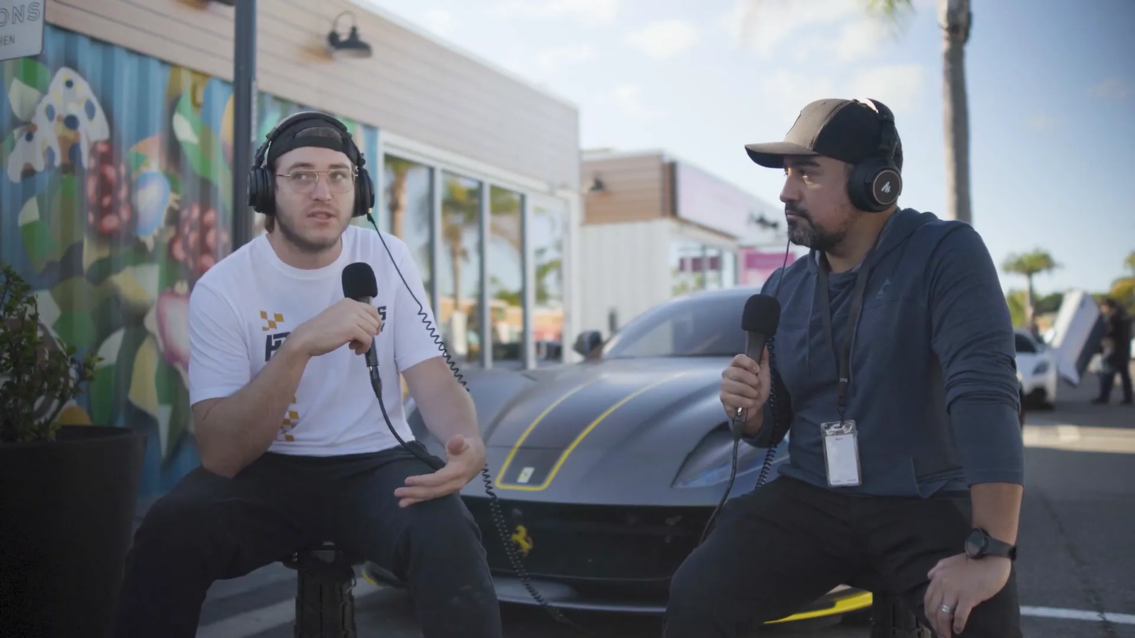 Gabe discussing event organization tips