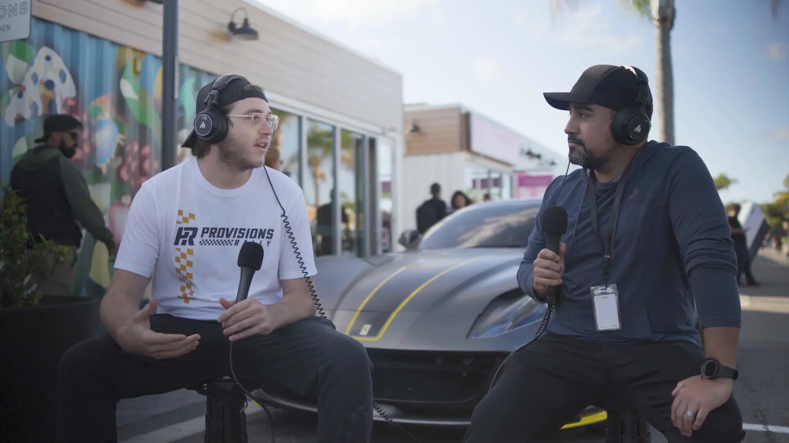 Nighttime car event at Provisions Coffee