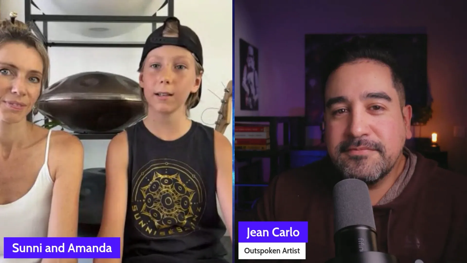 Sunni Holden with his handpan